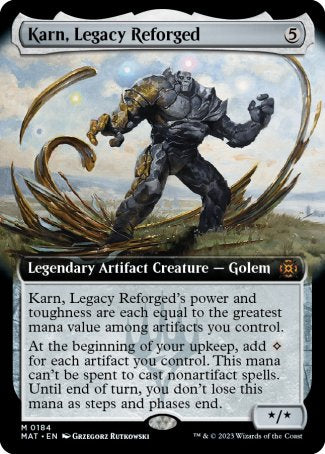(184) Magic The Gathering March of the Machine: The Aftermath: Extras Single: Karn, Legacy Reforged (V.3)  Mythic