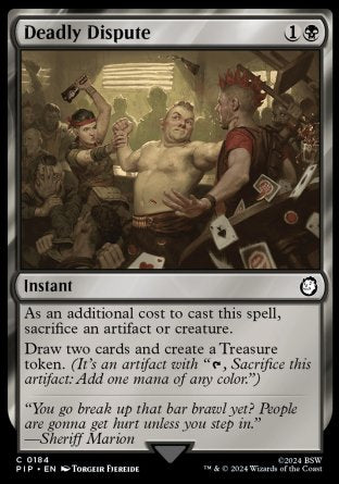 (184) Magic The Gathering Universes Beyond: Fallout Single: Deadly Dispute  Common