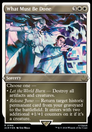 (184) Magic The Gathering Universes Beyond: Assassin's Creed: Extras Single: What Must Be Done (V.2)  Holo Rare