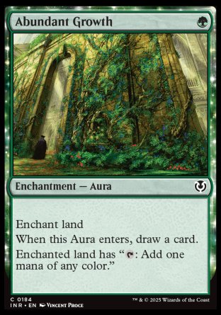 (184) Magic The Gathering Innistrad Remastered Single: Abundant Growth  Common
