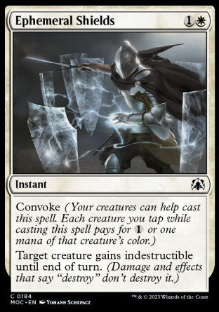 (184) Magic The Gathering Commander: March of the Machine Single: Ephemeral Shields  Common