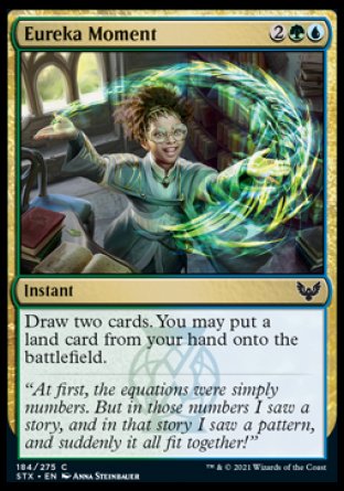 (184) Magic The Gathering Strixhaven: School of Mages Single: Eureka Moment Holo Common