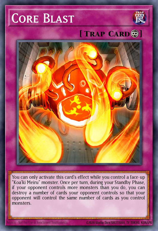 (072) YuGiOh TCG ABPF: Absolute Powerforce Single: Core Blast  Rare