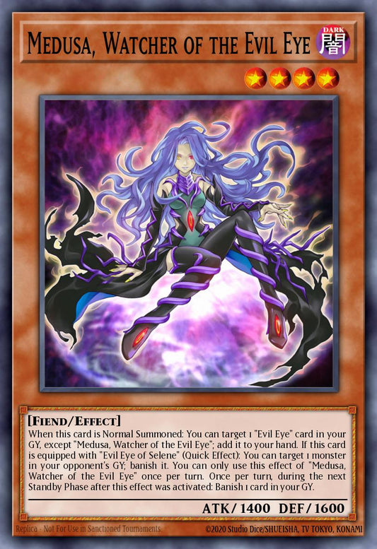 (233) YuGiOh TCG MP20: 2020 Tin of Lost Memories Mega Pack Single: Medusa, Watcher of the Evil Eye  Ultra Rare