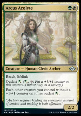 (185) Magic The Gathering Modern Horizons 2 Single: Arcus Acolyte  Uncommon