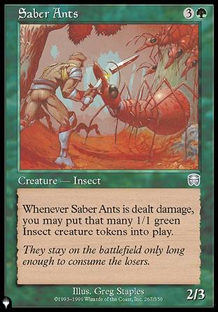 (267) Magic The Gathering The List Single: Saber Ants  Uncommon
