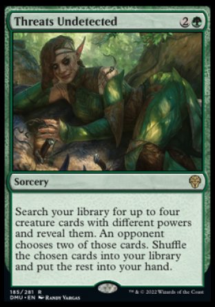 (185) Magic The Gathering Dominaria United Single: Threats Undetected Holo Rare