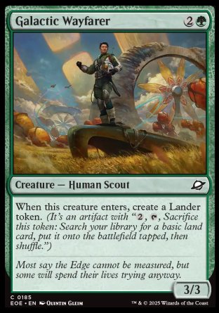 (185) Magic The Gathering Edge of Eternities Single: Galactic Wayfarer  Common