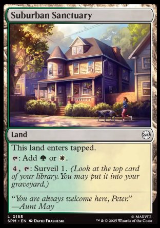 (185) Magic The Gathering Magic: The Gathering | Marvel's Spider-Man Single: Suburban Sanctuary  Common