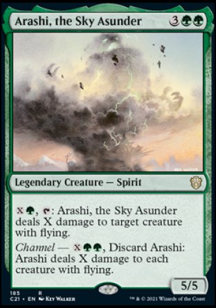 (185) Magic The Gathering Commander: Strixhaven Single: Arashi, the Sky Asunder Holo Rare
