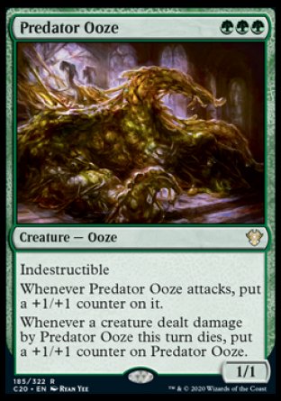 (185/322) Magic The Gathering Commander: Ikoria Single: Predator Ooze  Rare