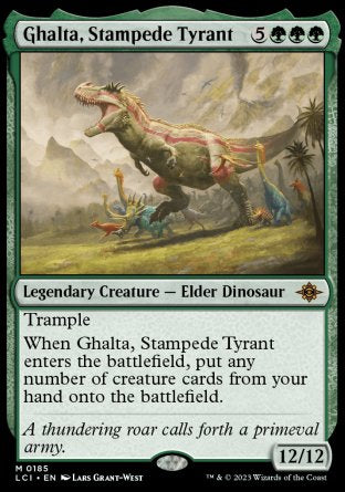 (185) Magic The Gathering The Lost Caverns of Ixalan Single: Ghalta, Stampede Tyrant Holo Mythic