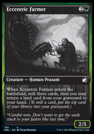 (185) Magic The Gathering Innistrad: Double Feature Single: Eccentric Farmer Holo Common