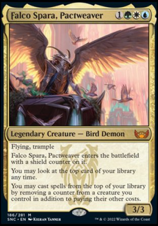 (186) Magic The Gathering Streets of New Capenna Single: Falco Spara, Pactweaver  Mythic
