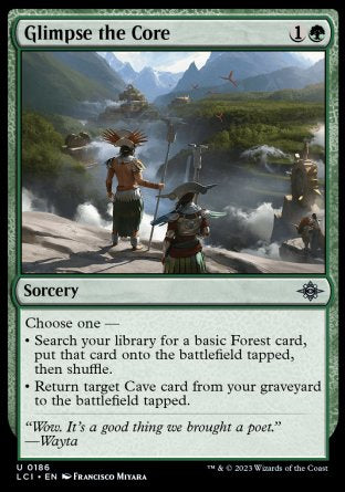 (186) Magic The Gathering The Lost Caverns of Ixalan Single: Glimpse the Core Holo Uncommon
