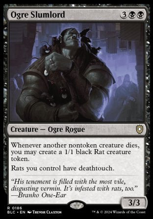 (186) Magic The Gathering Commander: Bloomburrow Single: Ogre Slumlord  Rare