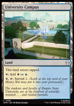 (186) Magic The Gathering Magic: The Gathering | Marvel's Spider-Man Single: University Campus Holo Common
