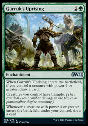 (186) Magic The Gathering Core 2021 Single: Garruk's Uprising  Uncommon