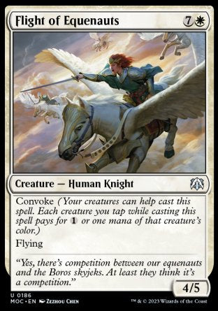 (186) Magic The Gathering Commander: March of the Machine Single: Flight of Equenauts  Uncommon