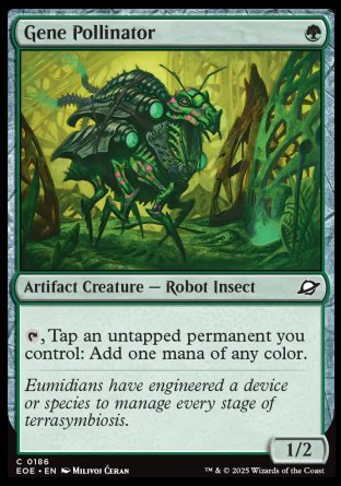 (186) Magic The Gathering Edge of Eternities Single: Gene Pollinator Holo Common