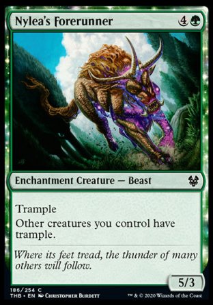 (186/254) Magic The Gathering Theros Beyond Death Single: Nylea's Forerunner  Common