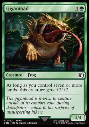 (187) Magic The Gathering Magic: The Gathering - FINAL FANTASY Single: Gigantoad  Common