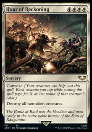 (187) Magic The Gathering Universes Beyond: Warhammer 40000 Single: Hour of Reckoning Holo Rare