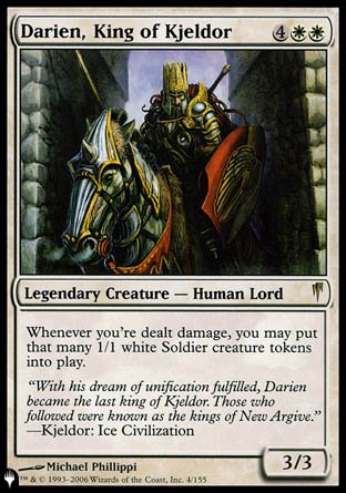 (004) Magic The Gathering The List Single: Darien, King of Kjeldor  Rare