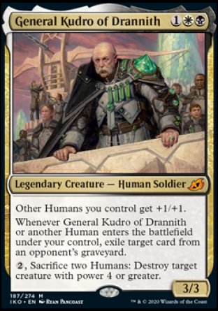 (187) Magic The Gathering Ikoria: Lair of Behemoths: Promos Single: General Kudro of Drannith (V.2) Holo Mythic