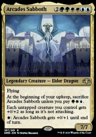(187) Magic The Gathering Dominaria Remastered Single: Arcades Sabboth Holo Rare