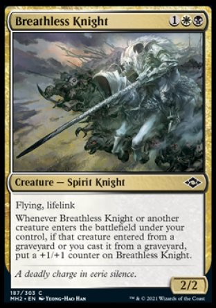 (187) Magic The Gathering Modern Horizons 2 Single: Breathless Knight  Common