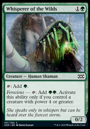 (187/332) Magic The Gathering Double Masters Single: Whisperer of the Wilds  Common