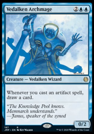 (187) Magic The Gathering Jumpstart Single: Vedalken Archmage  Rare