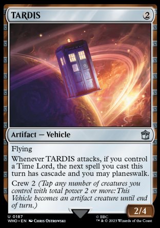 (187) Magic The Gathering Universes Beyond: Doctor Who Single: TARDIS  Uncommon