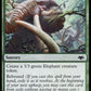 (187/254) Magic The Gathering Modern Horizons Single: Trumpeting Herd Holo Common