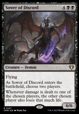 (187) Magic The Gathering Commander Masters Single: Sower of Discord Holo Rare