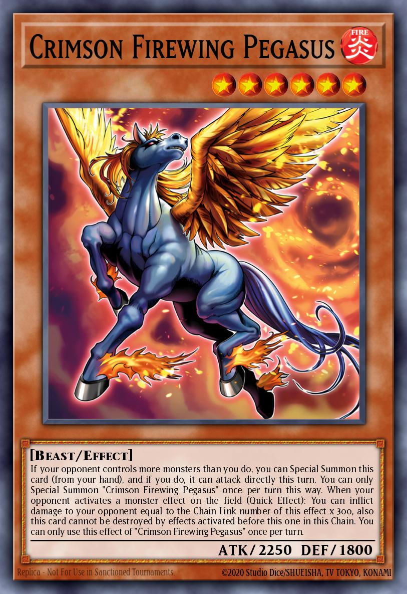 (032) YuGiOh TCG ALIN: Alliance Insight Single: Crimson Firewing Pegasus  Common