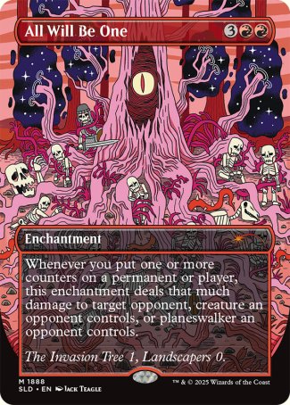 (1888) Magic The Gathering Secret Lair Drop Series Single: All Will Be One Holo Mythic