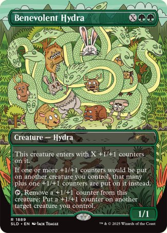 (1889) Magic The Gathering Secret Lair Drop Series Single: Benevolent Hydra Holo Rare