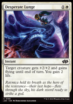 (188) Magic The Gathering Foundations Jumpstart Single: Desperate Lunge  Common