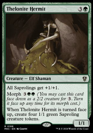 (188) Magic The Gathering Commander: Murders at Karlov Manor Single: Thelonite Hermit  Rare