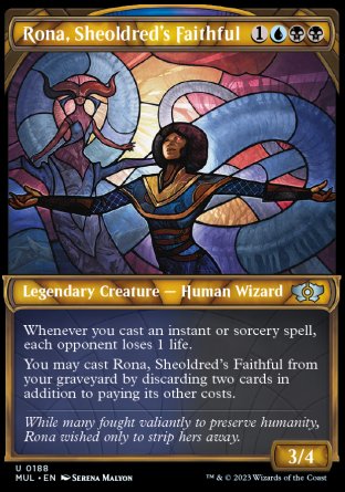 (188) Magic The Gathering Multiverse Legends Single: Rona, Sheoldred's Faithful (V.3)  Uncommon