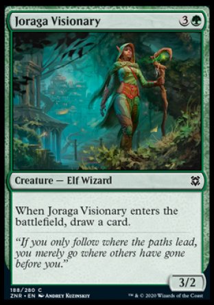 (188/280) Magic The Gathering Zendikar Rising Single: Joraga Visionary Holo Common