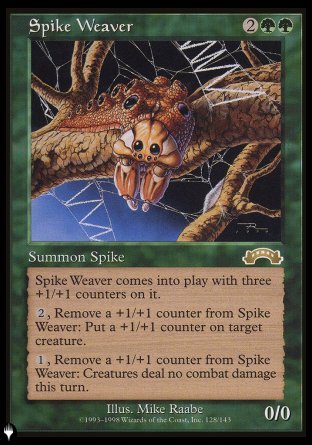 (128) Magic The Gathering The List Single: Spike Weaver  Rare
