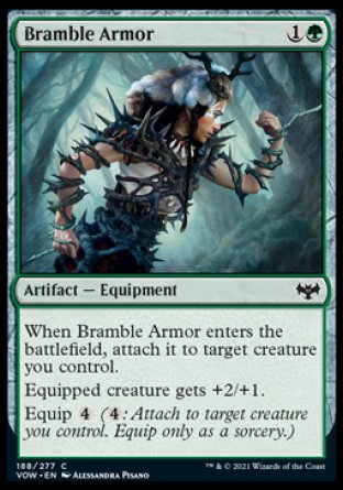 (188) Magic The Gathering Innistrad: Crimson Vow Single: Bramble Armor  Common