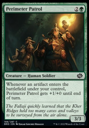 (188) Magic The Gathering The Brothers' War Single: Perimeter Patrol  Common