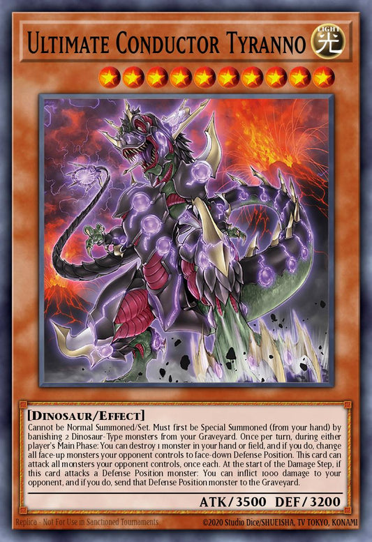 (009) YuGiOh TCG WISU: Wild Survivors Single: Ultimate Conductor Tyranno (V.1 - Rare)  Rare