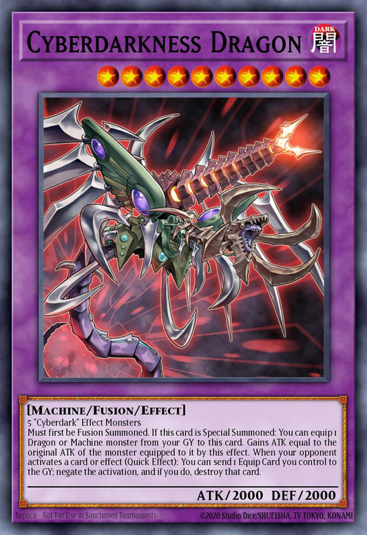 (024) YuGiOh TCG LEDU: Legendary Duelists Single: Cyberdarkness Dragon  Super Rare
