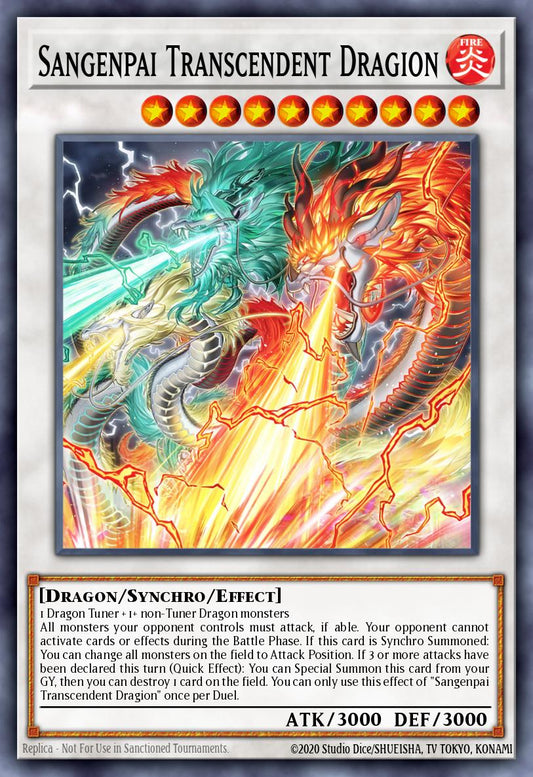 (040) YuGiOh TCG LEDE: Legacy of Destruction Single: Sangenpai Transcendent Dragion  Super Rare