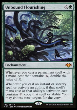 (189/254) Magic The Gathering Modern Horizons Single: Unbound Flourishing  Mythic